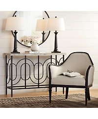 360 Lighting Dolbey Rustic Farmhouse Table Lamps 28" Tall Set of 2