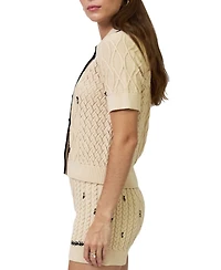 Central Park West Women's Jaden Short Sleeve Cardi