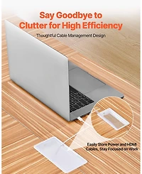 Gouun 6 feet Rectangle Conference Table for 6-8 Person, Modern Office Meeting Desk with Metal Legs.