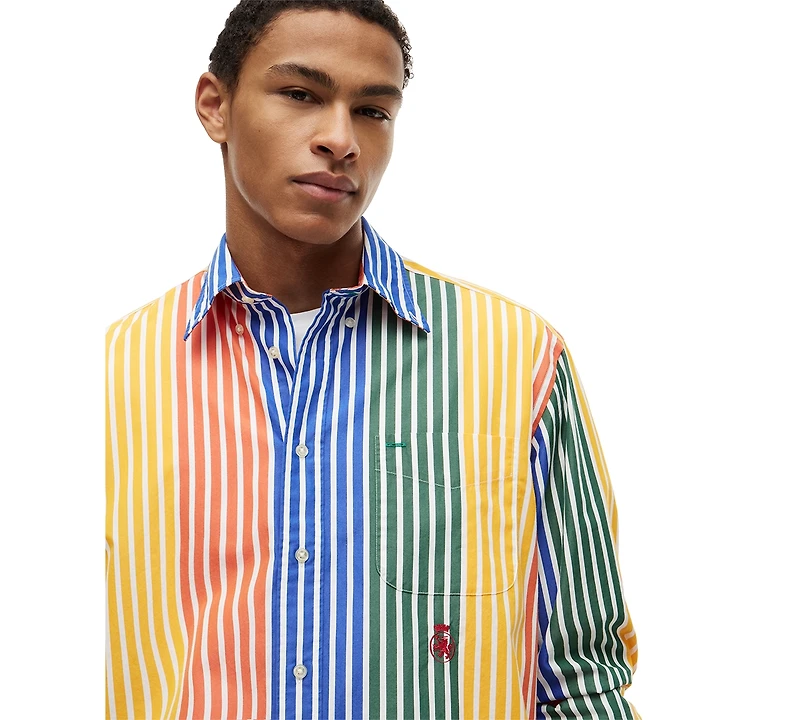 Tommy Hilfiger Men's Prep Icon Stripe Relaxed-Fit Shirt