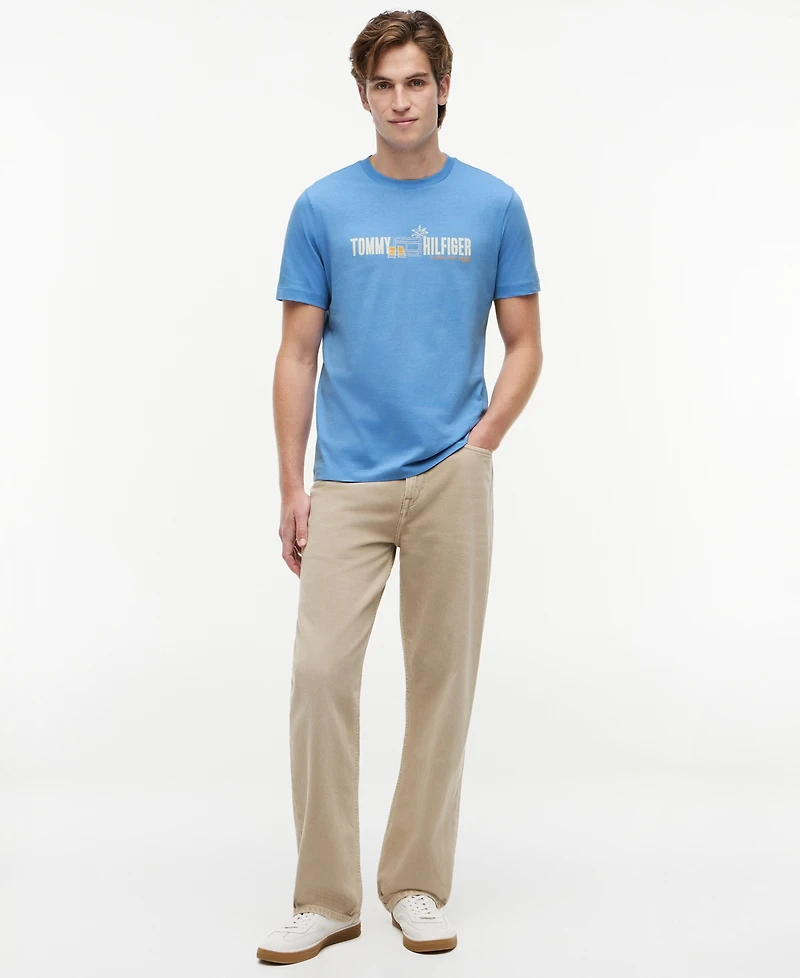 Tommy Hilfiger Men's Summer Chest Graphic Regular-Fit T-Shirt