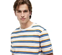 Tommy Hilfiger Men's Yarn-Dyed Multi-Stripe Relaxed-Fit T-Shirt