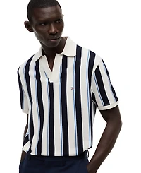 Tommy Hilfiger Men's Crepe V-Neck Polo Shirt