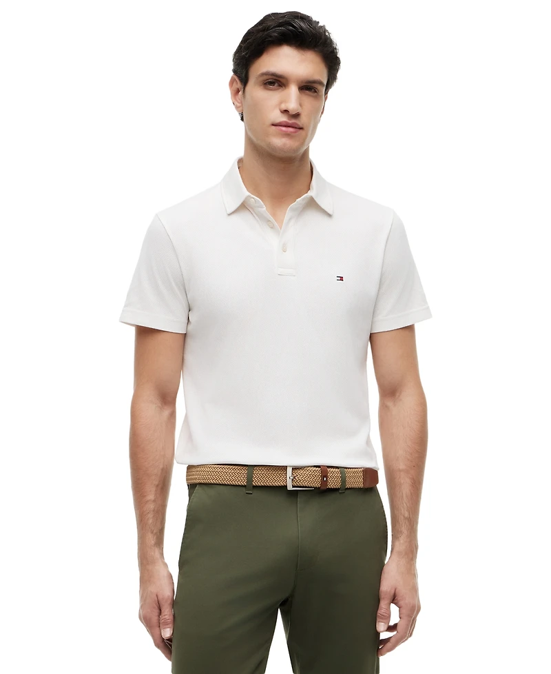 Tommy Hilfiger Men's Mesh Regular-Fit Polo Shirt