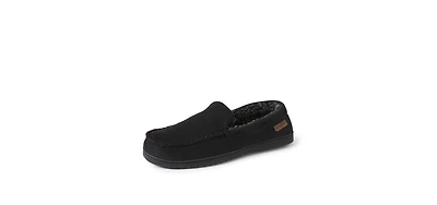 Dearfoams Men's Keaton Twill House Shoe Moccasin Slipper