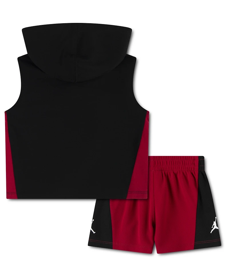 Jordan Baby Boys' Sleeveless Hoodie and Shorts, 2-Piece Set