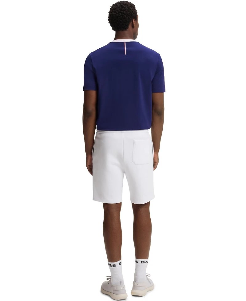 Boss by Hugo Men's Stretch-Cotton Usa Country Flag Logo T-Shirt