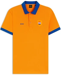 Boss by Hugo Men's Paddy Netherlands Country Flag Trim Polo Shirt