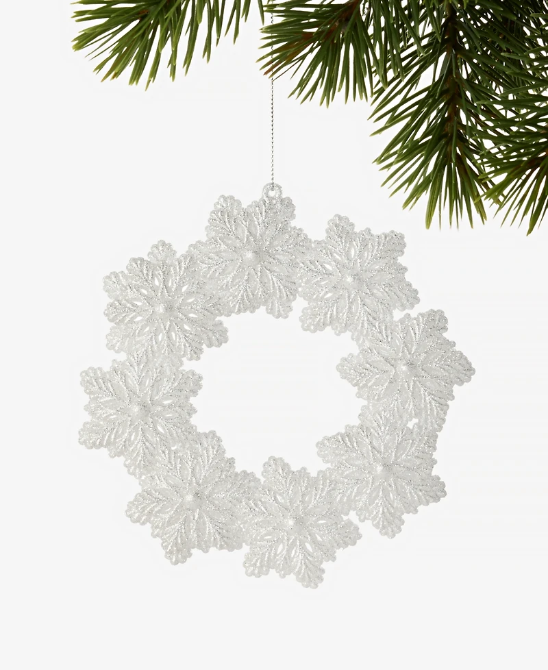 Holiday Lane Iced Delight Mini Wreath Ornament, Macy's Exclusive
