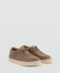 Mango Men's Suede Nautical Shoes