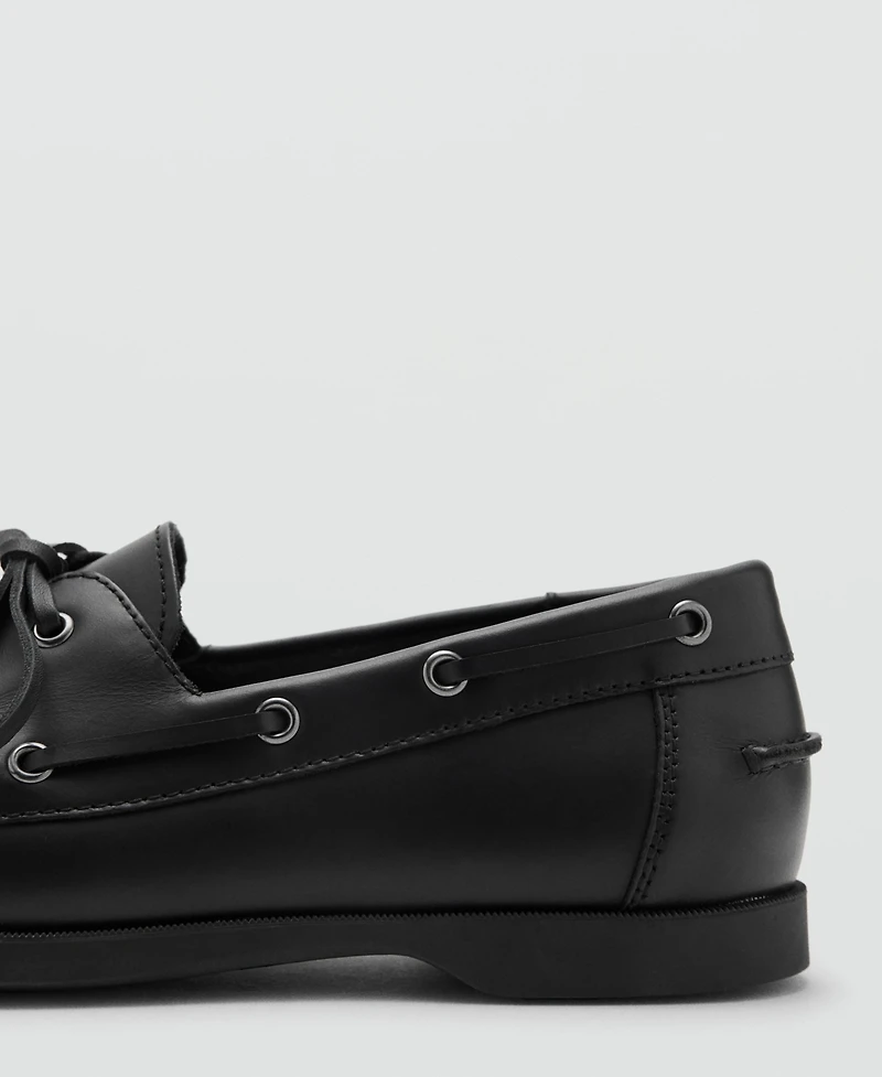 Mango Men's Leather Nautical Shoes