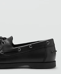 Mango Men's Leather Nautical Shoes