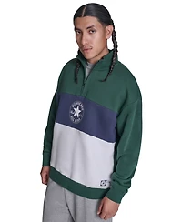 Converse Men's Regular-Fit Collared Neck Sweatshirt