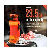 Squatz Sports or Shake Water Bottle with Fruit Infuser Strainer