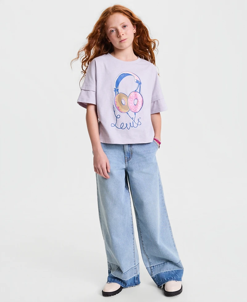 Levi's Girls' 7-16 Braided High Rise Baggy Jeans