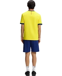 Boss by Hugo Men's Stretch-Cotton Colombia Country Flag Logo T-Shirt