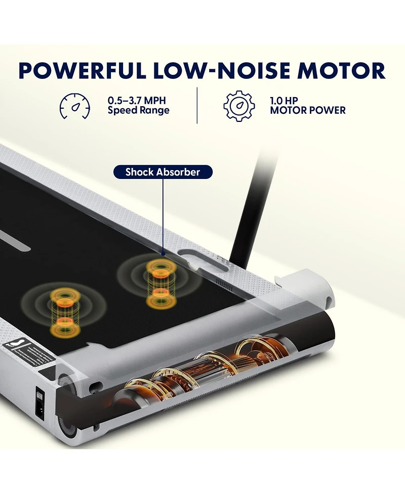 Squatz 2-in-1 Walking Pad with Vibration Plates