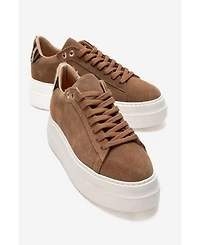 Forever & Always Women's Shoes Nera Leather Casual Sneaker