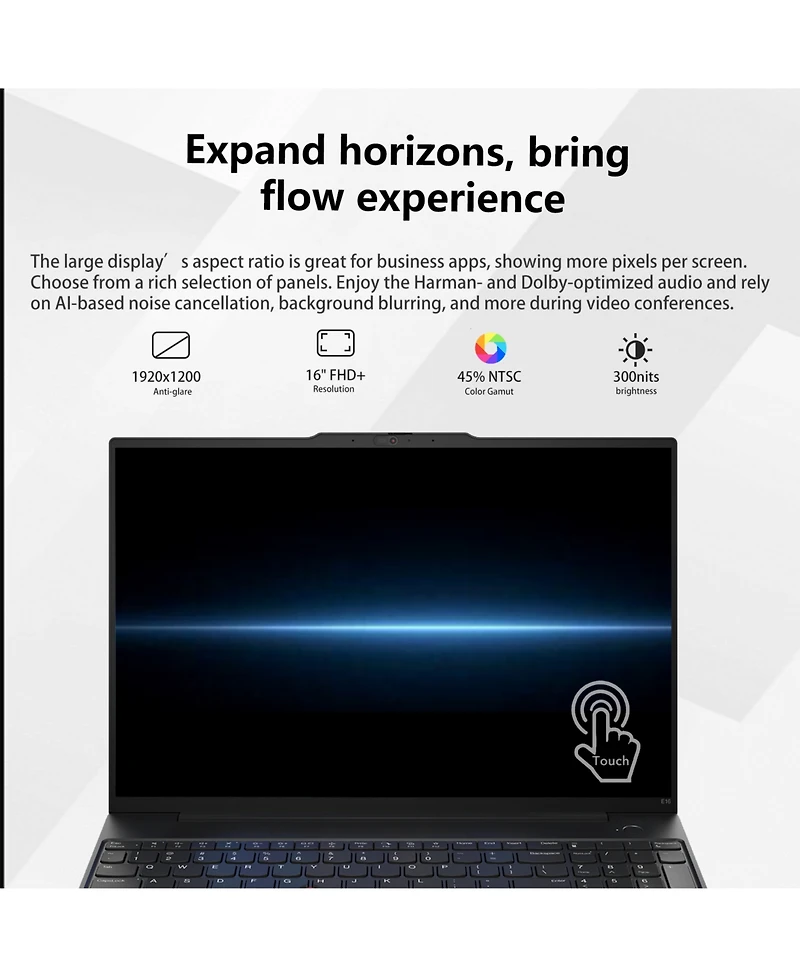 Lenovo ThinkPad E16 Traditional Laptop Amd Ryzen 7 32GB Ram Amd Radeon Graphics 1TB Ssd Storage Windows 11 Pro 60Hz