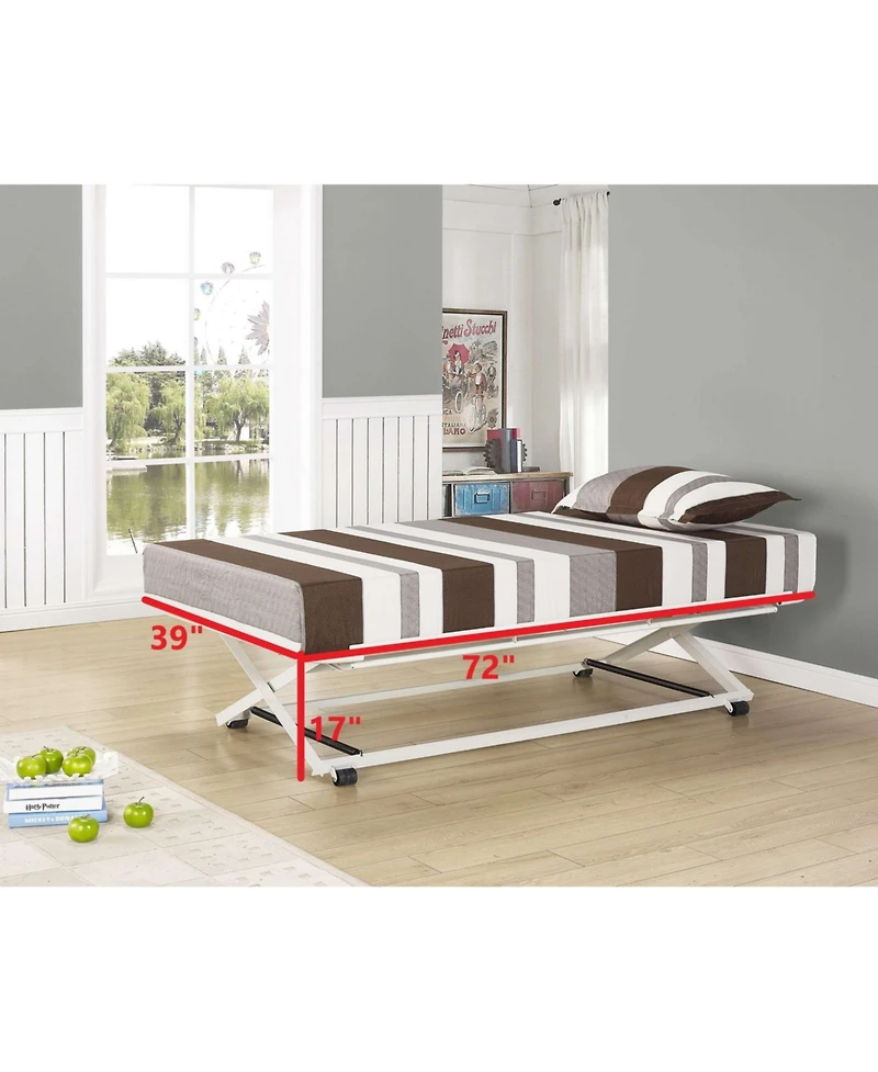 Kings Brand Furniture Pop-up Trundle Bed