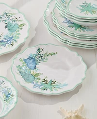 Certified International Sea Glass Melamine Salad Plate, Set of 4