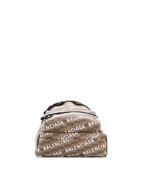 Pre-Owned Balenciaga Signature Backpack Bb Logo Coated Canvas