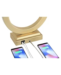 360 Lighting Lauren Modern Table Lamps Set of 2 with Risers 28 1/2" Tall Usb Charging Port Rectangular Shade for Bedroom Living Room