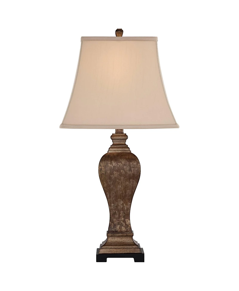 Regency Hill Edgar 29" Tall Urn Traditional Country Cottage End Table Lamps Set of 2 Bronze Finish Living Room Bedroom