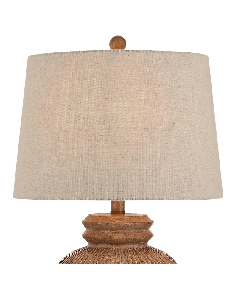 360 Lighting Corfu 24 1/2" High Almond Table Lamp Set of 2