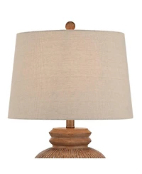 360 Lighting Corfu 24 1/2" High Almond Table Lamp Set of 2