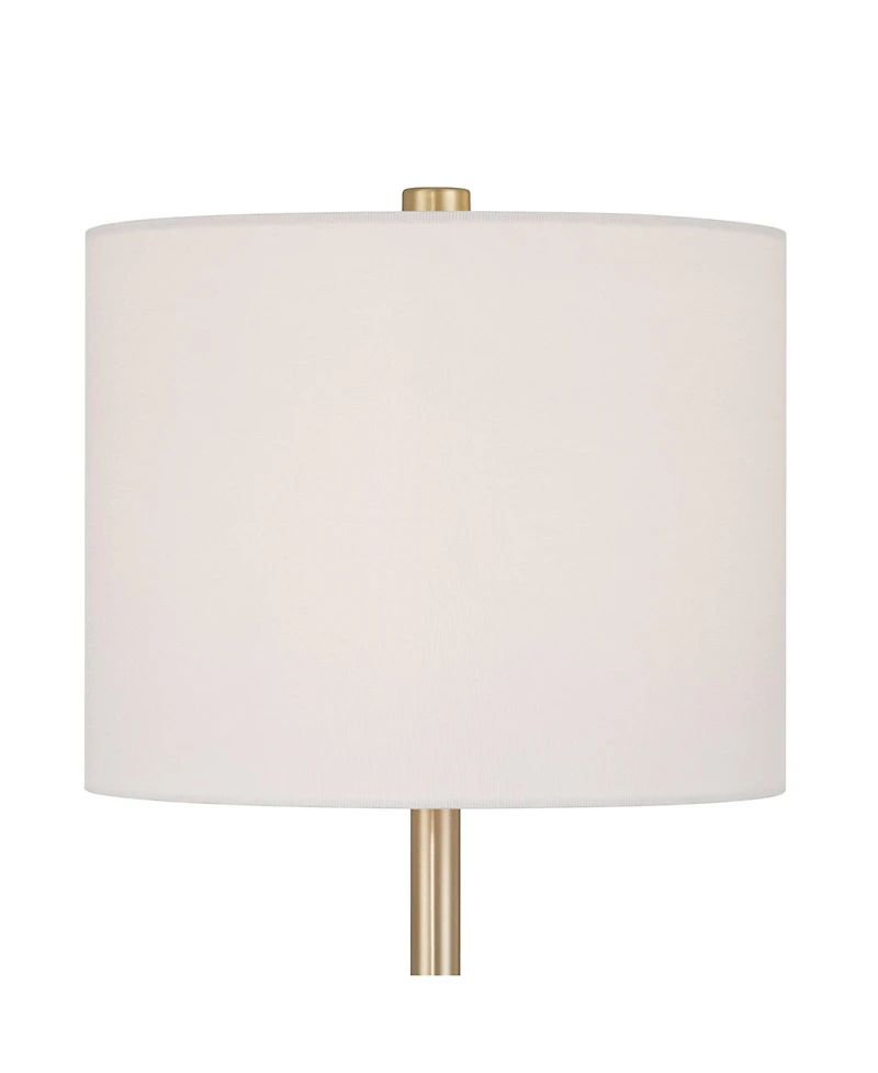360 Lighting Maris 20" High Glass and Satin Brass Table Lamp Set with Dimmer