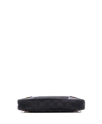 Pre-Owned Gucci Nail Chain Pochette Gg Canvas