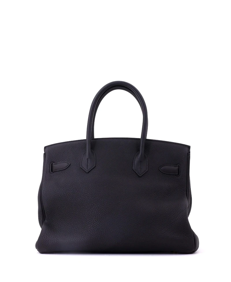 Pre-Owned HERMES Birkin 30 Handbag Black Togo with Gold Hardware