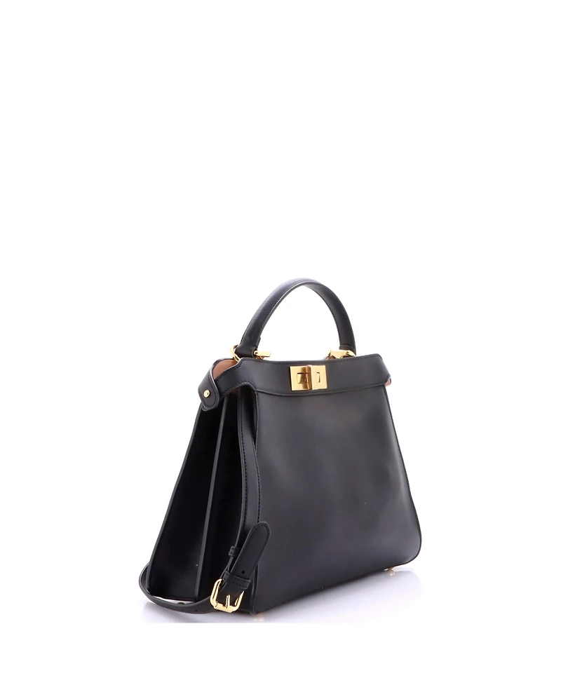 Pre-Owned Fendi Medium Peekaboo ISeeU Bag Leather