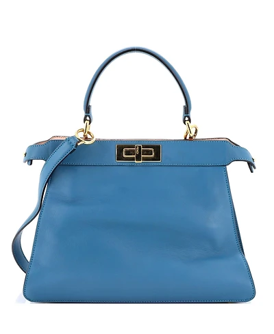 Pre-Owned Fendi Medium Peekaboo ISeeU Bag Leather