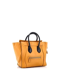 Pre-Owned Celine Mini Bicolor Luggage Bag Leather