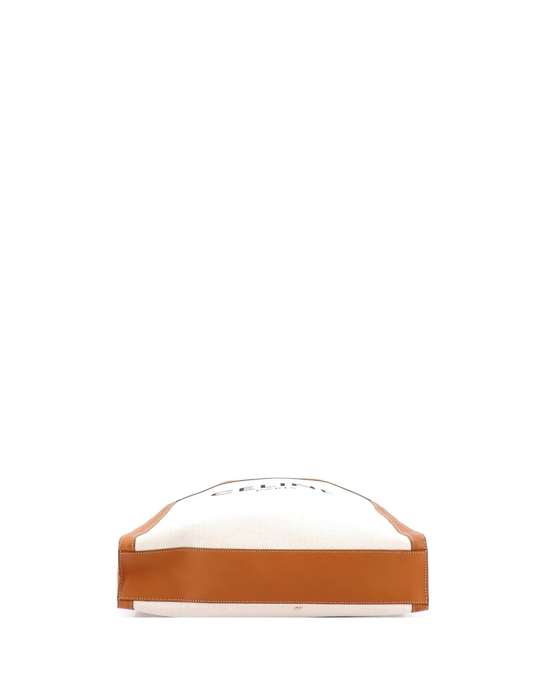 Pre-Owned Celine Large Vertical Cabas Tote Canvas with Leather