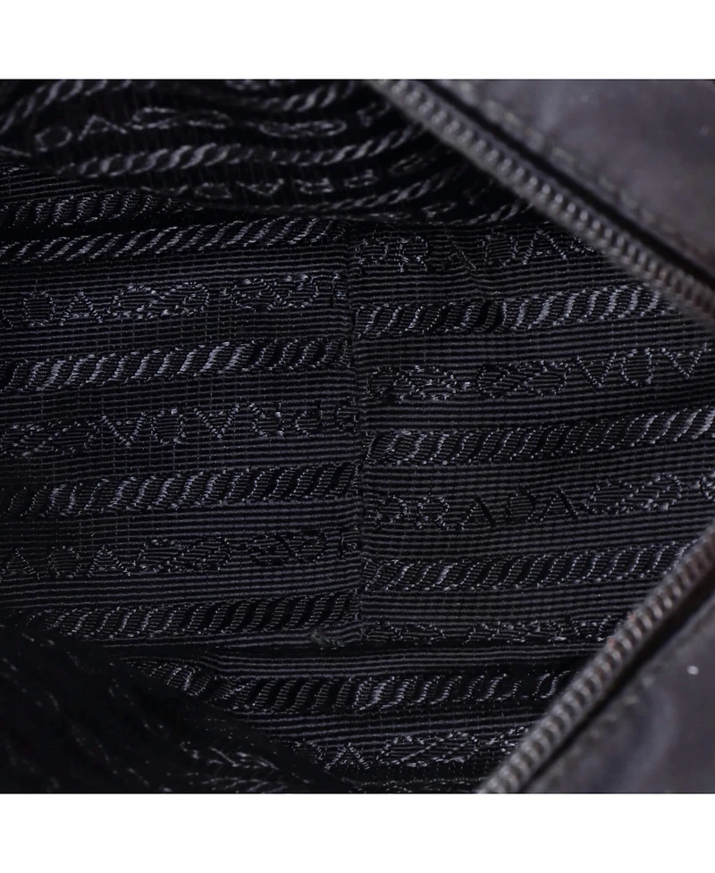 Pre-Owned Prada Mini Re-Edition 2005 Camera Bag Tessuto with Saffiano Leather