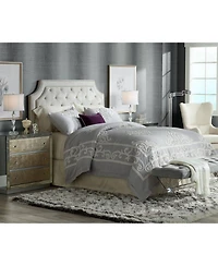 Vienna Full Spectrum Goddin Accent Table Lamp 23" High Faceted Crystal Column Geneva Drum Shade for Bedroom Living Room Bedside Nightstand Kids