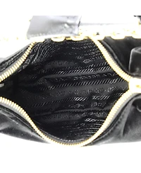 Pre-Owned Prada Mini Re-Edition Shoulder Bag Velvet