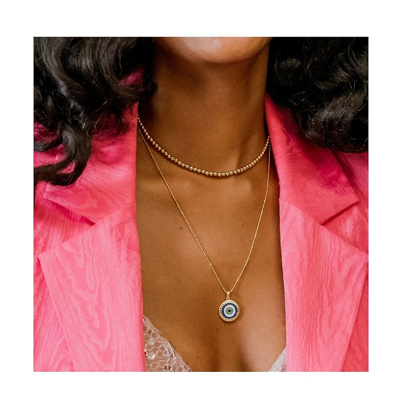 Mantra Inspiration Bead Necklace stainless steel