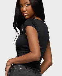 Edikted Women's Laiah Square Neck Top