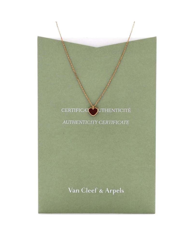 Pre-Owned Van Cleef & Arpels Sweet Alhambra Heart Pendant Necklace