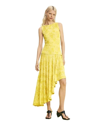 Desigual Women's Asymmetric printed dress