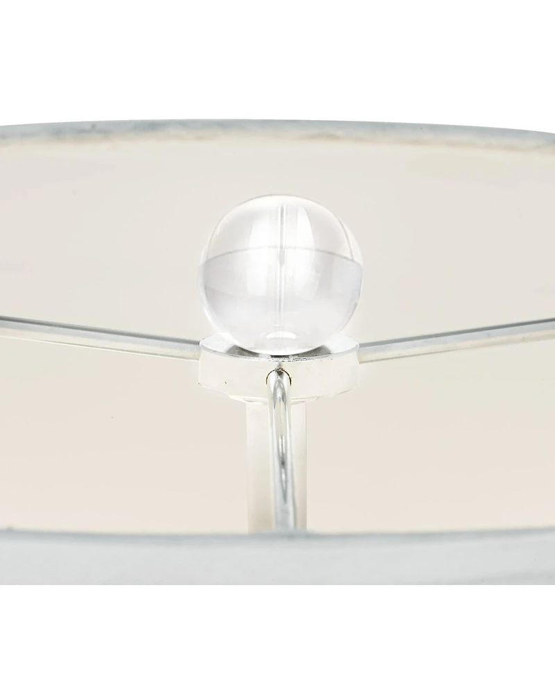 Vienna Full Spectrum Modern Table Lamp High with Usb Dimmer Stacked Crystal Spheres Drum Shade for Bedroom Living Room Desk Bedside