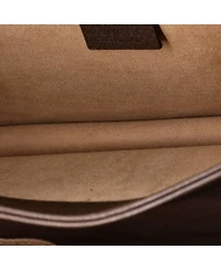 Pre-Owned Gucci Small Ophidia Flap Top Handle Bag Gg Coated Canvas