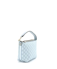 Pre-Owned Gucci Super Mini Ophidia Zip Shoulder Bag Gg Coated Canvas