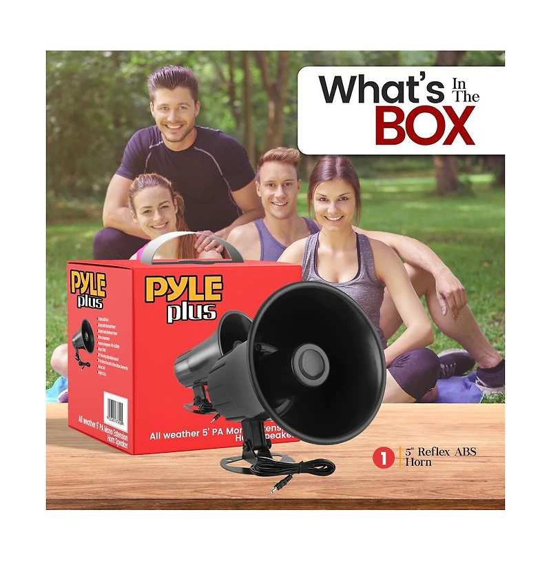 Pyle All-Weather Mono Trumpet Horn Speaker