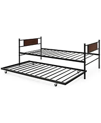Gouun Metal Daybed with Trundle