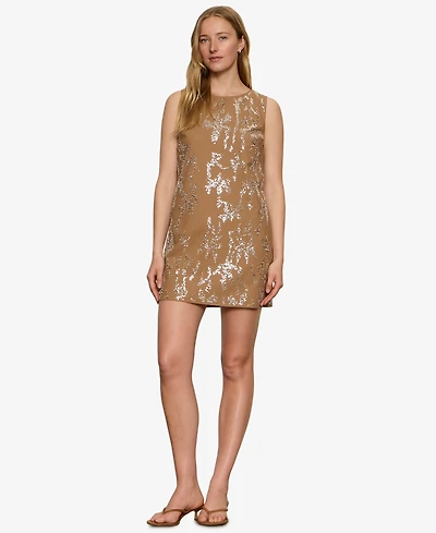 Sanctuary Women's Embellished Crewneck Straight Shift Dress